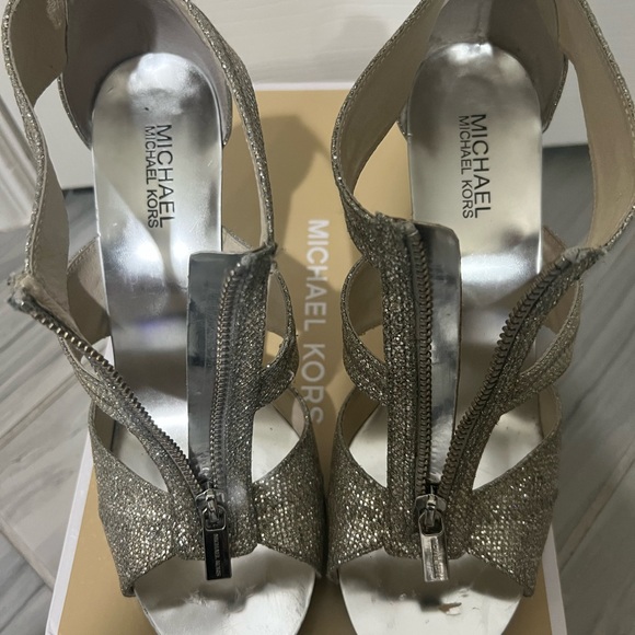 Michael Kors Glitter Strappy Heels - Picture 5 of 6